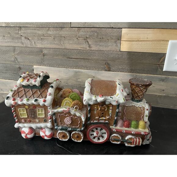 Cracker Barrel Fiber Optic Lighted Christmas Express Train Ginger Bread Holiday - Picture 5 of 16